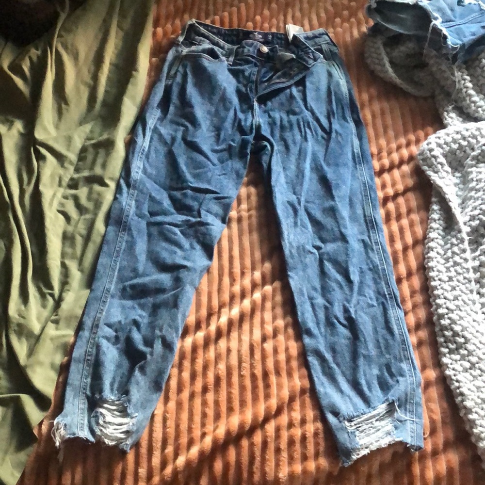Hollister frayed jeans